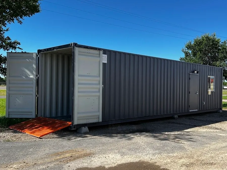 1-Trip 40-foot Shipping Container Office and Storage Combo RAL 7015