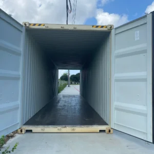 40-foot Double Door Shipping Container, Beige RAL 1015