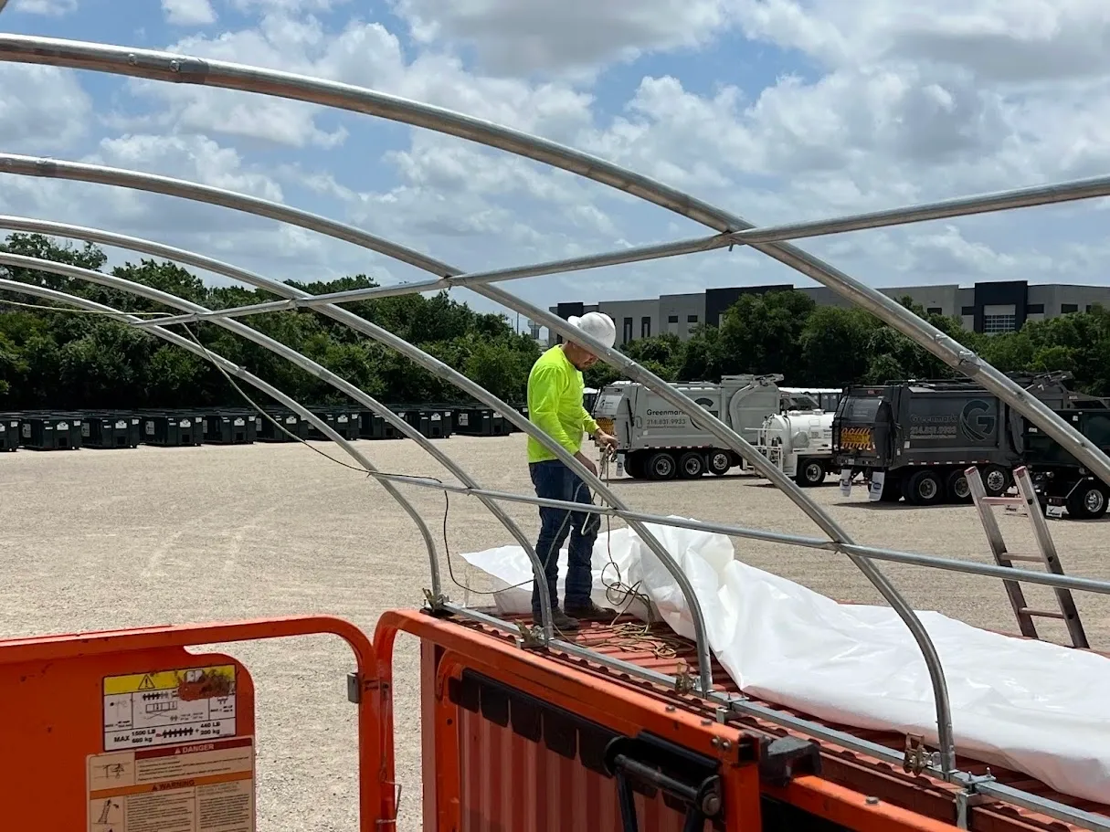 40x20 Shipping Container Canopy Structure - Image 2