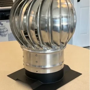 8 inch Whirly Bird with Corrugated Shipping Container Roof Base