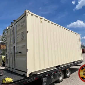 Beige 20-foot Shipping Container 1-Trip
