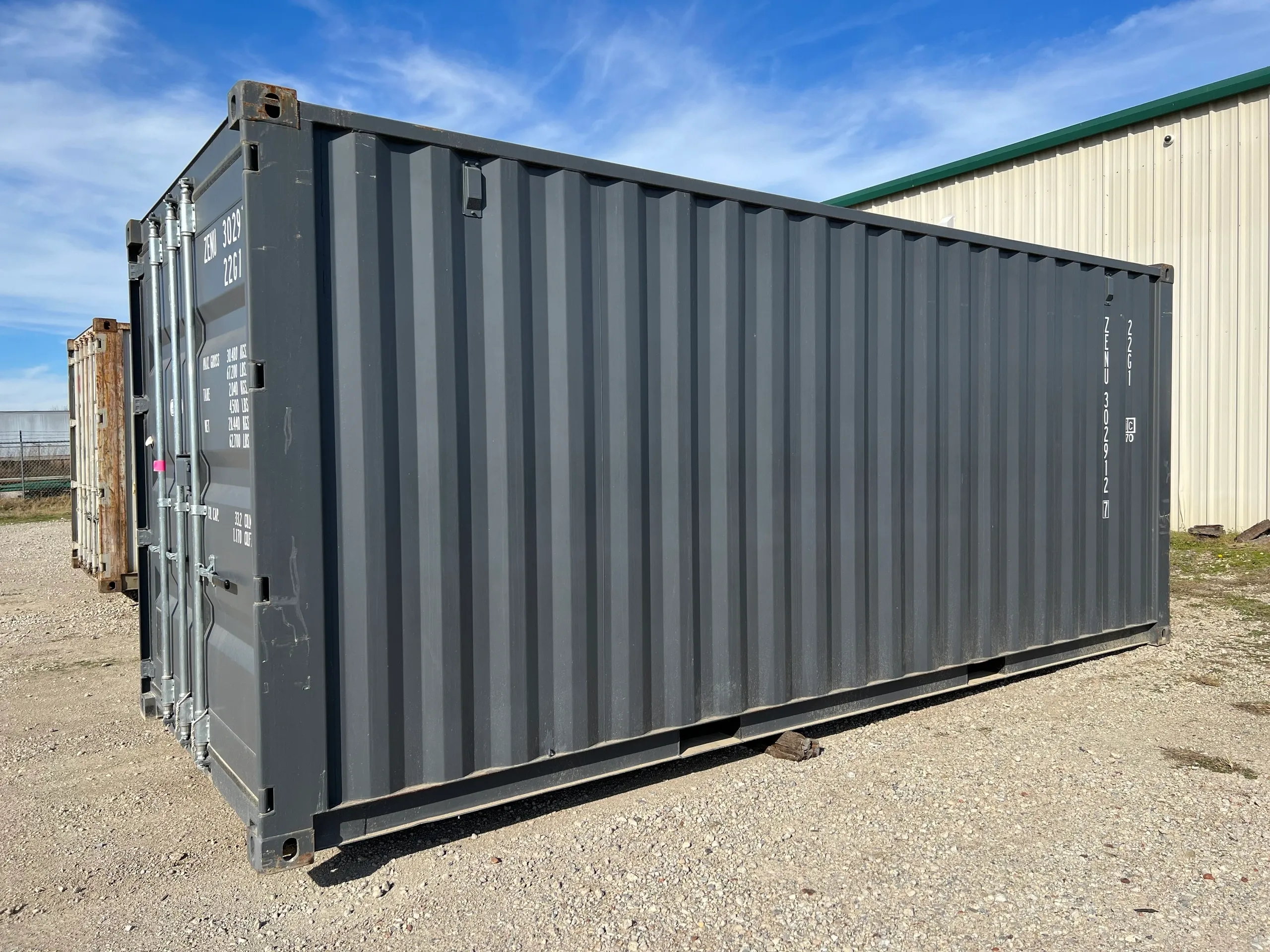 Grey 20-foot Shipping Container - Image 2