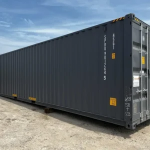 Grey 40-foot High Cube Shipping Container 1-Trip