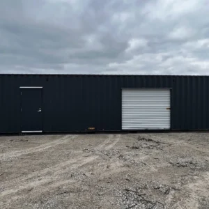 Grey 40-foot Shipping Container Workshop | 1-Trip