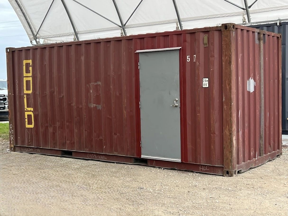 Used 20-foot Shipping Container | Entry Door