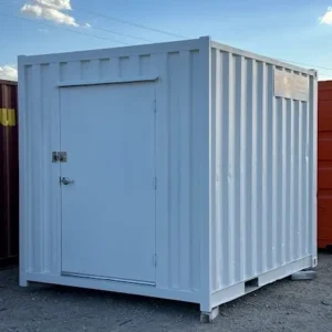 Used 10-foot Refurbished Shipping Container with 48x80 Man Door