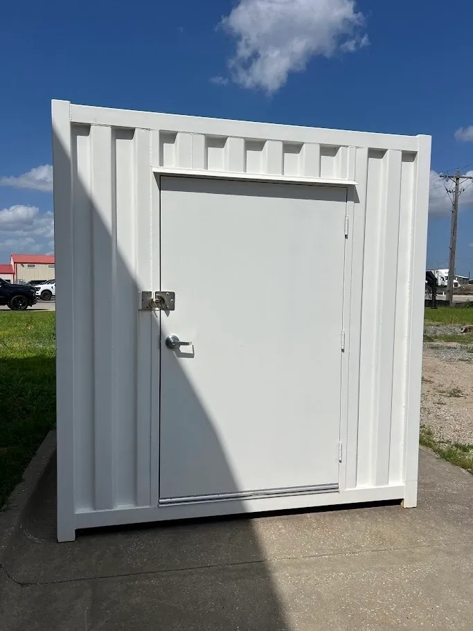 Used 10-foot Refurbished Shipping Container with 48x80 Man Door - Image 6